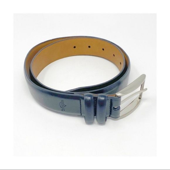 Dockers Black Tan Leather Belt Size 32 - Picture 7 of 7